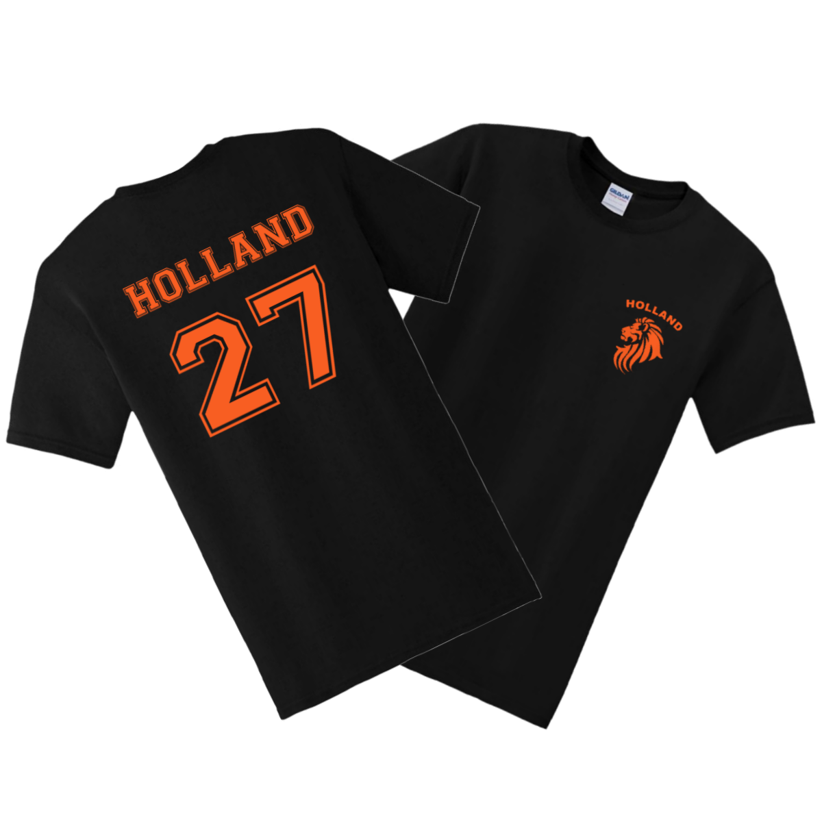 Zwart/Oranje Shirt  (Kids)