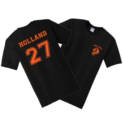 Zwart/Oranje Shirt  (Kids)